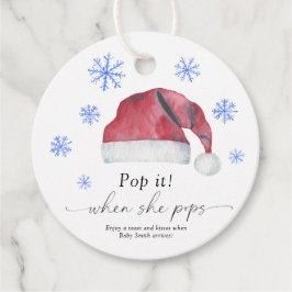 Etiquetas Para Recuerdos Pásalo cuando salga - Santa baby -