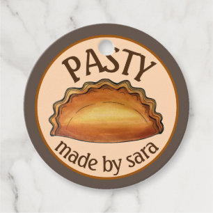 Etiquetas Para Recuerdos Pastel De Carne Casera Británica Horneado Por