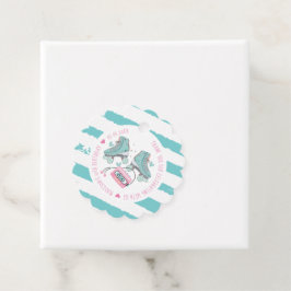 Etiquetas Para Recuerdos Pastel de cumpleaños de patinaje sobre patinaje so