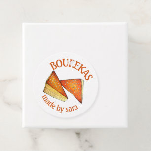 Etiquetas Para Recuerdos Pastel De Sabores Quesos Bourekas Horneado Casero 