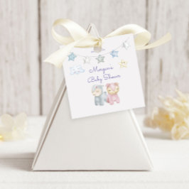 Etiquetas Para Recuerdos Pastel Plush Toy Monograma personalizado Baby Show