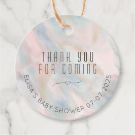 Etiquetas Para Recuerdos Pastel Resumen Elegante PERSONALIZADO de Moda BABY