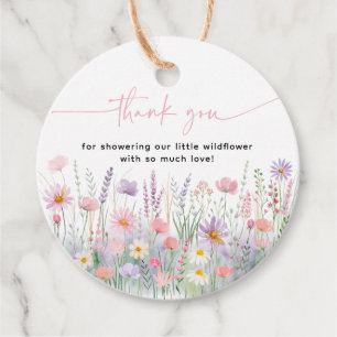 Etiquetas Para Recuerdos Pastel Wildflowers Baby Shower
