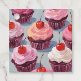 Etiquetas Para Recuerdos Pasteles de cerezo escarchado | Celebración de cum