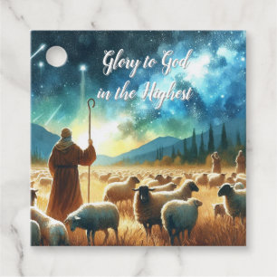 Etiquetas Para Recuerdos Pastor que permanece glorioso Navidad