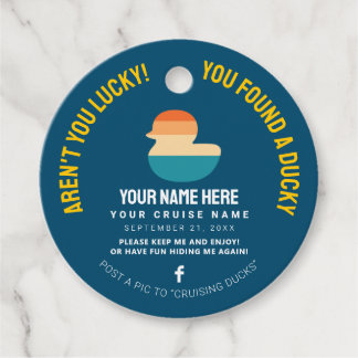 Etiquetas Para Recuerdos Pato de crucero caribeño