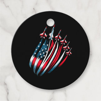 Etiquetas Para Recuerdos Patriotic USA Flag Fighter Jets Boys 4 de julio