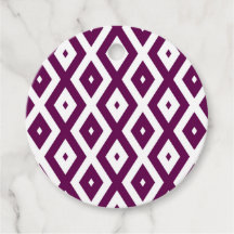 Patrón de diamante púrpura y blanco