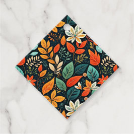 Etiquetas Para Recuerdos Patrón de flores exóticas florales