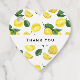 Etiquetas Para Recuerdos Patrón de fruta color agua amarillo Lemones Gracia