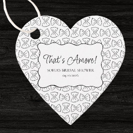 Etiquetas Para Recuerdos Patrón de pasta That's Amore Ducha de novia italia