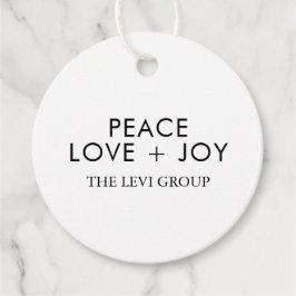 Etiquetas Para Recuerdos Paz Amor Alegría Blanca Negra Navidad Chic Fiesta