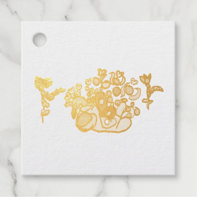 Etiquetas Para Recuerdos Peacock purple roses  (Anverso)