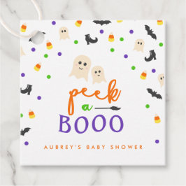 Etiquetas Para Recuerdos Peek a Boo Halloween Baby Shower
