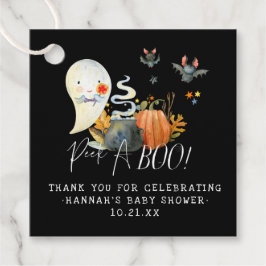 Etiquetas Para Recuerdos Peek-A-Boo | Pequeño Fantasma Halloween Baby Showe