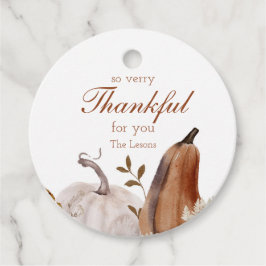 Etiquetas Para Recuerdos Pegatina de Caída Redonda de Calabaza Neutral de A