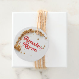 Etiquetas Para Recuerdos Pegatina de regalo con tema Ramadan Kareem para ce