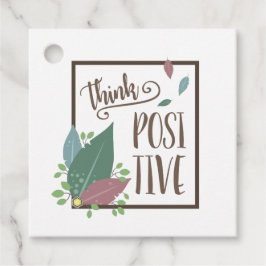 Etiquetas Para Recuerdos Pensar en el boho de la pluma de texto de motivaci