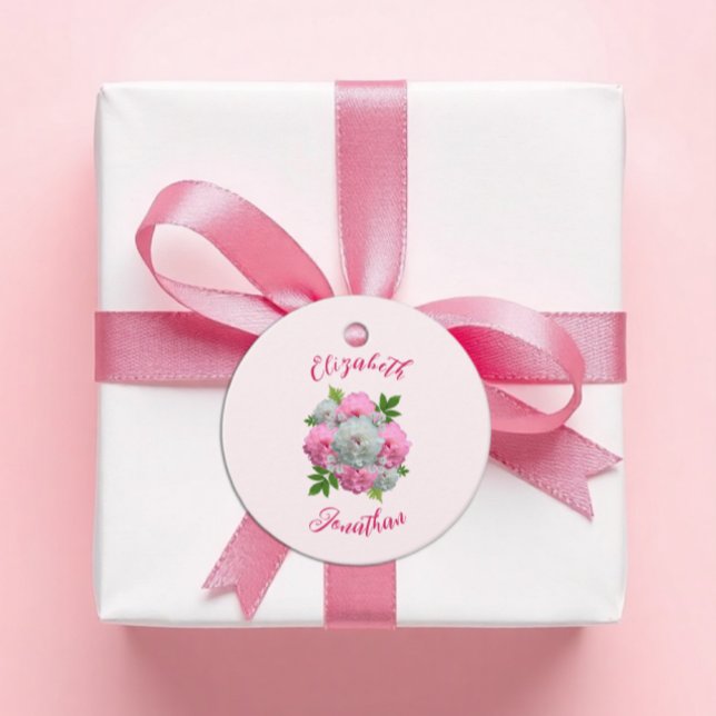 Etiquetas Para Recuerdos Peony Bouquet Boda (Subido por el creador)