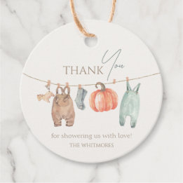 Etiquetas Para Recuerdos Pequeña Calabaza Cae Ropa Niño Baby Shower