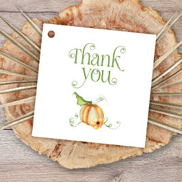 Etiquetas Para Recuerdos Pequeña calabaza en el camino hacia un Baby Shower