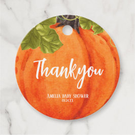 Etiquetas Para Recuerdos Pequeña calabaza que cumple un cumpleaños Favor Et