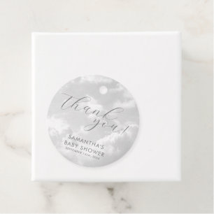 Etiquetas Para Recuerdos Pequeña pieza de celestiales nubes de Baby Shower