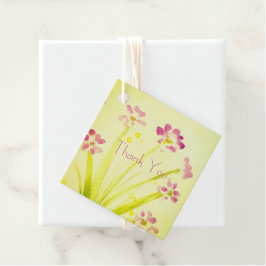 Etiquetas Para Recuerdos Pequeña Pluma Rosa Florida