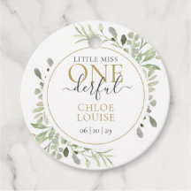 Pequeña señorita El Maravilloso Primer Cumpleaños