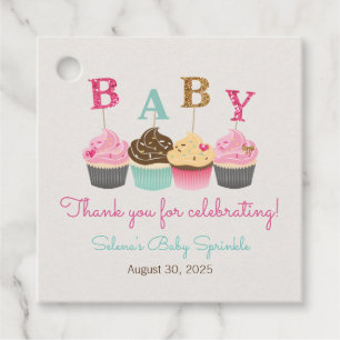Etiquetas Para Recuerdos Pequeña torta de bebé rociar o Baby Shower