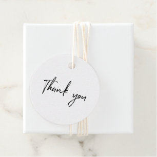 Etiquetas Para Recuerdos Pequeñas empresas en blanco y negro Gracias etique