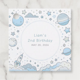 Etiquetas Para Recuerdos Pequeño astronauta, gran mundo