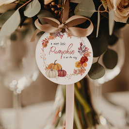 Etiquetas Para Recuerdos Pequeño Boho de calabaza género Baby Shower neutra