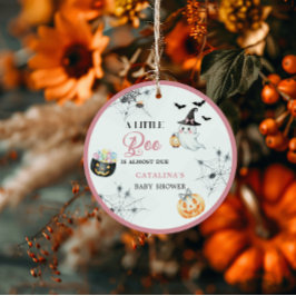 Etiquetas Para Recuerdos Pequeño Bote Rosa Baby Shower