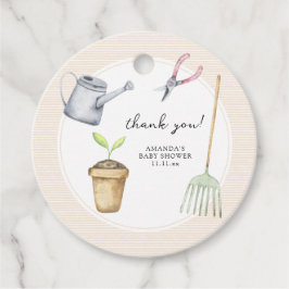 Etiquetas Para Recuerdos Pequeño brote de la ducha bebé gracias