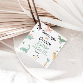 Etiquetas Para Recuerdos Pequeño Dino en el camino de los dinosaurios Baby 