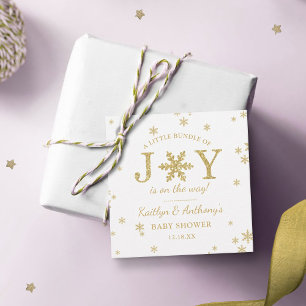 Etiquetas Para Recuerdos Pequeño Grupo De Navidades De Alegría Baby Shower