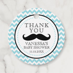 Etiquetas Para Recuerdos Pequeño Lil' Man Mustache Boy regalo de Baby Showe