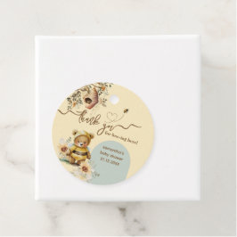 Etiquetas Para Recuerdos Pequeño oso oso oso de miel Baby Shower Gracias a