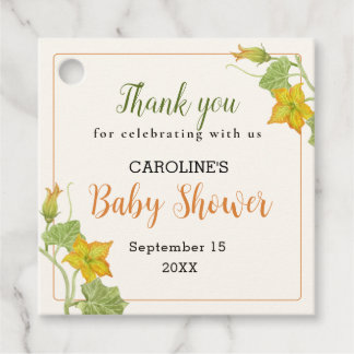 Etiquetas Para Recuerdos pequeño patrón de calabaza