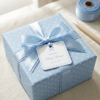 Etiquetas Para Recuerdos Pequeño Príncipe Azul Encaje Baby Shower Niño