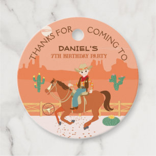 Etiquetas Para Recuerdos Pequeño vaquero de Guay y fiesta de cumpleaños de