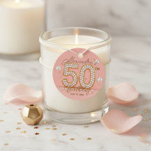 Perla de Oro Rosa Cumpleaños 50 de Lujo Glamuroso