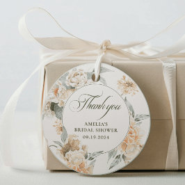 Etiquetas Para Recuerdos Perlas de acuarela y favor de Bridal Shower de pro