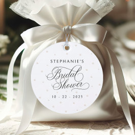 Etiquetas Para Recuerdos Perlas Elegantes para la Fiesta de Despedida de So