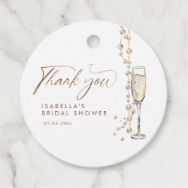 Etiquetas Para Recuerdos Perlas Y Ducha De Novias Prosecco