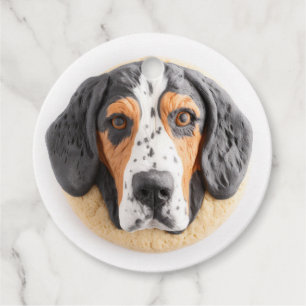 Etiquetas Para Recuerdos Perro Bluetick Coonhound Inspirado en 3D