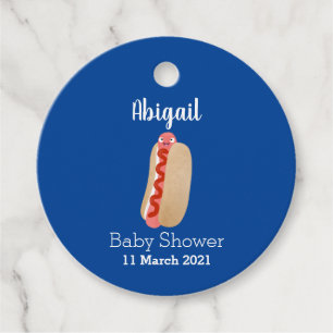 Etiquetas Para Recuerdos Perro caliente divertido lindo personalizado Weine