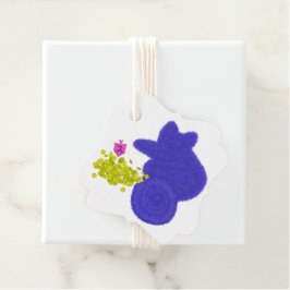 Etiquetas Para Recuerdos Perro lindo con dreidel y gelatina Hanukkah