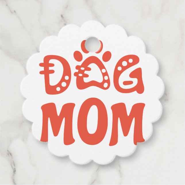 Etiquetas Para Recuerdos Perro Mamá (Anverso)